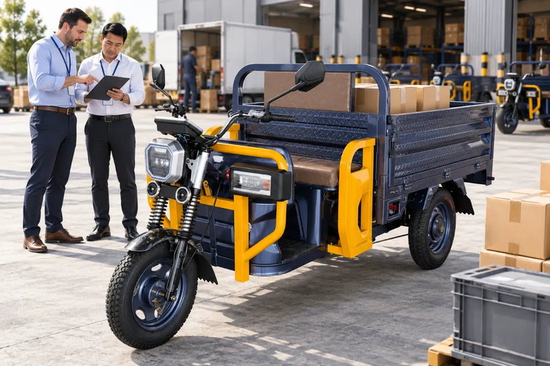 Electric cargo tricycle being evaluated for commercial fleet and delivery operations