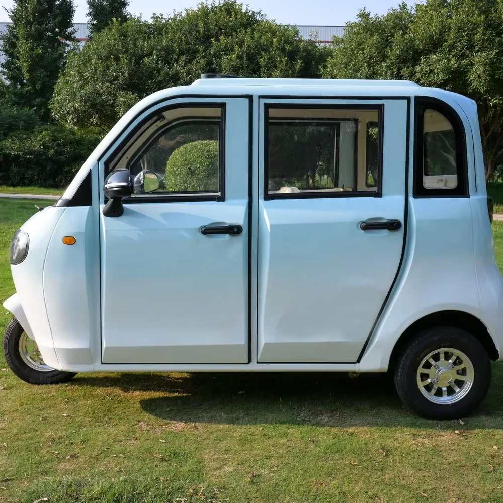 3 Wheel Electric Scooter Enclosed Cabin G7 Electric Tricycle 4 Seat Adult Passenger Trike With Roof Sunroof Led Headlight