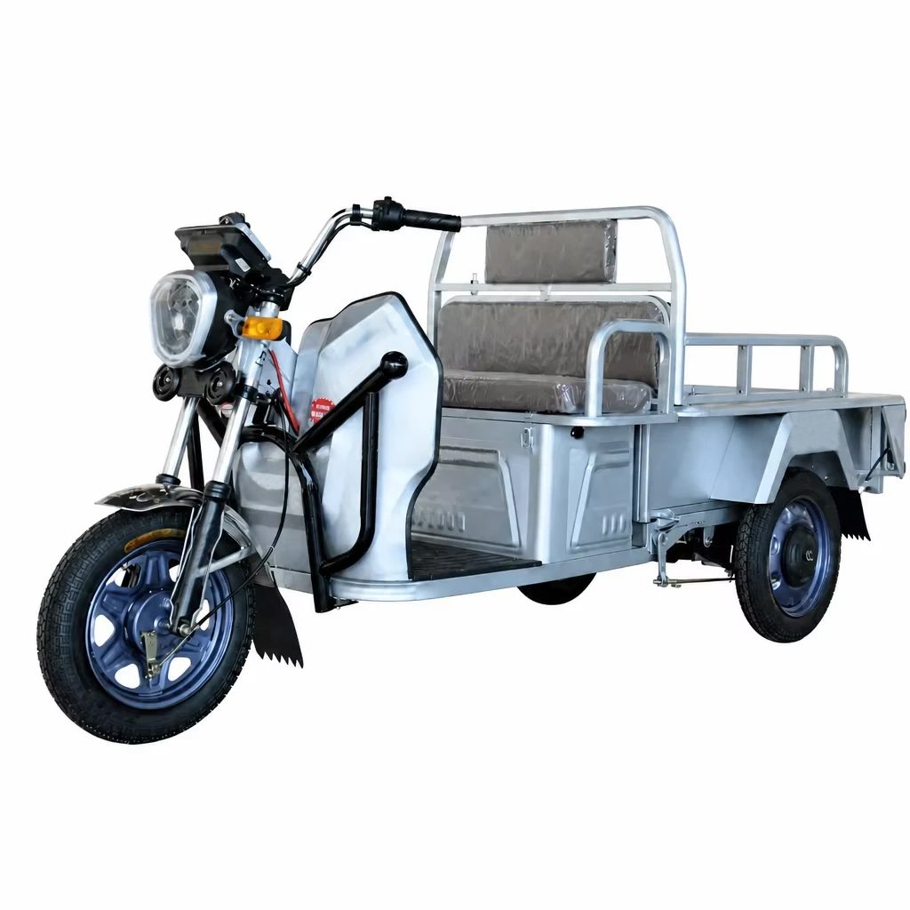 Electric Cargo Tricycle 3 Wheels 1000w 60v 1.1m Flat Cargo Bed Open Body Low Side Rails For Farm Rural Delivery Adults