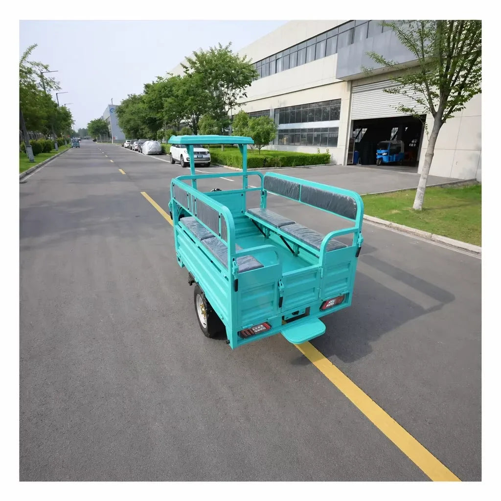 Open Frame Electric Cargo Trike With Canopy 1000kg Load 1500w For Farmers Market Eco Friendly Weatherproof Cargo